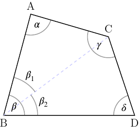 Angles in a quadrilateral